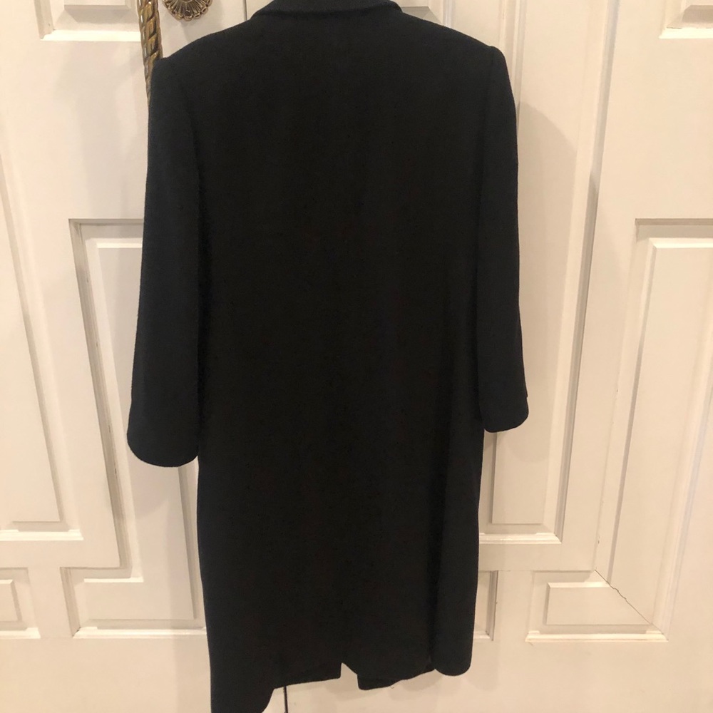 Women’s 💯% CASHMERE Coat in black size 14.🧥 - Picture 2 of 5